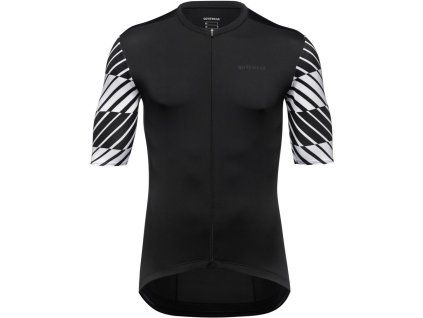 230911 gore swiftride optical jersey mens black white l