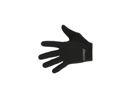 Dlhoprsté rukavice SANTINI MTB Black - S (Veľkosť S)