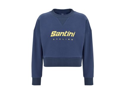kratka damska mikina santini brand blue o