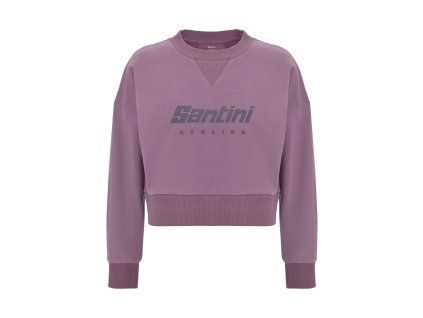 kratka damska mikina santini brand pink o