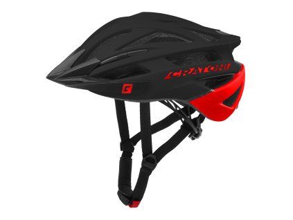 Prilba CRATONI Agravic Black/Red Matt - L/XL (58-62cm) (Veľkosť L)