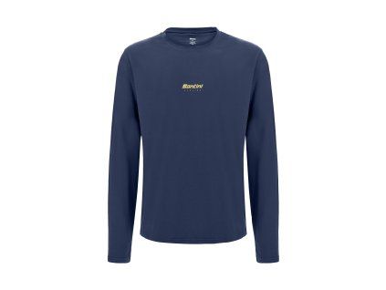 triko s dlouhym rukavem santini brand blue o