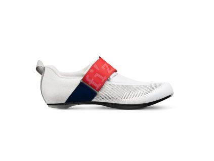 FIZIK TRETRY TRANSIRO HYDRA AEROWEAVE CARBON WHITE / RED - BLUE 43 (Veľkosť 43)