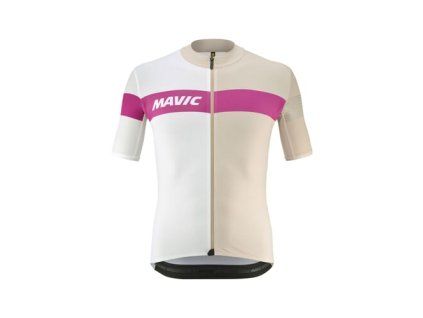 MAVIC PÁNSKÝ DRES S KRÁTKÝM RUKÁVEM KSYRIUM PRO WHITE PEPPER S (Veľkosť S)