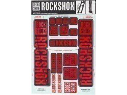 257875 rockshox decal kit 35mm dc oxy red
