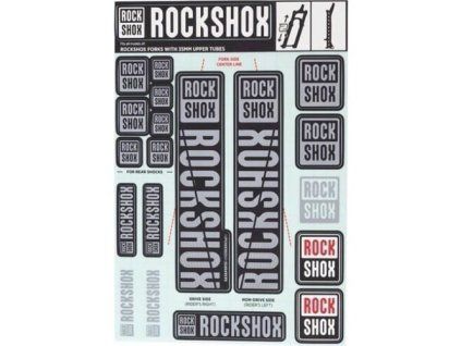 252229 rockshox decal kit 35mm dc polar grey