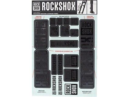 252232 rockshox decal kit 35mm dc stealth