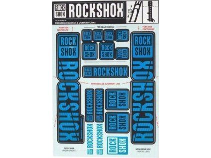 254944 rockshox decal kit 35mm dc water blu