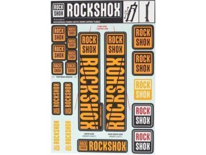 254950 rockshox decal kit 35mm ne02 orange