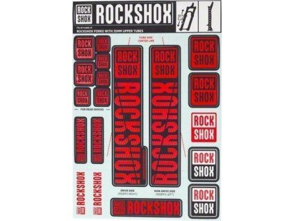 252235 rockshox decal kit 35mm oxy red