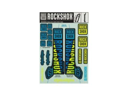 258517 rockshox decal kit tld 35mm blue yellow