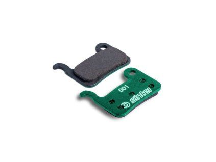 257161 sinter brzdove desticky shimano a type green