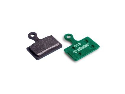 257128 sinter brzdove desticky shimano k type green