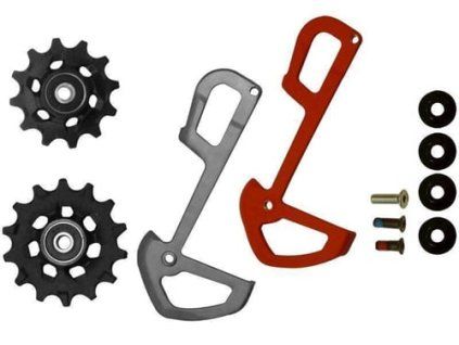 251233 sram rd x01 eagle pulleys and inner cage red