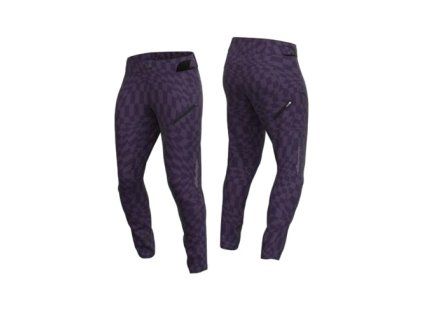 TLD DÁMSKÉ KALHOTY LILIUM TWISTED CHECKERS PURPLE XS (Veľkosť XS)
