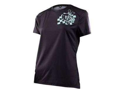 TLD DÁMSKÝ DRES S KRÁTKÝM RUKÁVEM LILIUM MICAYLA GATTO BLACK XS (Veľkosť XS)