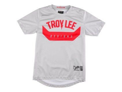 TLD DĚTSKÝ DRES S KRÁTKYM RUKÁVEM FLOWLINE AIRCORE CEMENT XS (Veľkosť XS)