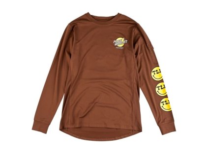 TLD DRES S DLOUHÝM RUKÁVEM RUCKUS RIDE TEE WHEELIES CHOCOLATE S (Veľkosť S)