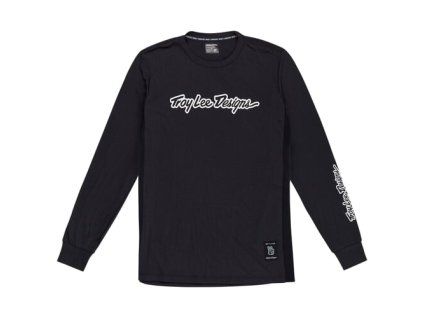 TLD DRES S DLOUHÝM RUKÁVEM SKYLINE RIDE TEE SIGNATURE BLACK S (Veľkosť S)