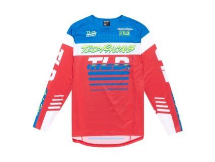 TLD DRES S DLOUHÝM RUKÁVEM SPRINT FIFTY-50 FIERY RED S (Veľkosť S)