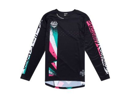 TLD DRES S DLOUHÝM RUKÁVEM SPRINT FULL PULL BLACK S (Veľkosť S)