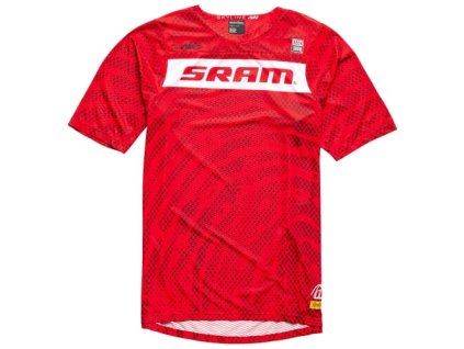 TLD DRES S KRÁTKÝM RUKÁVEM SKYLINE AIR SRAM ROOTS FIERY RED S (Veľkosť S)