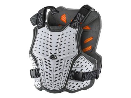 TLD CHRÁNIČ PÁTEŘE A HRUDNÍKU ROCKFIGHT CE WHITE XS-S (Veľkosť XS-S)