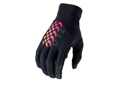 TLD RUKAVICE FLOWLINE FLIPPED BLACK S (Veľkosť S)