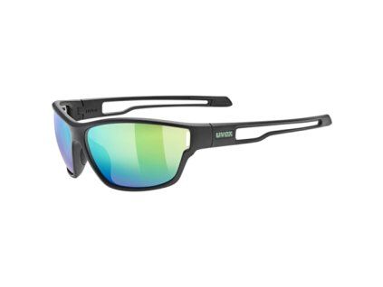 263575 uvex bryle sportstyle 806 black matt mir green