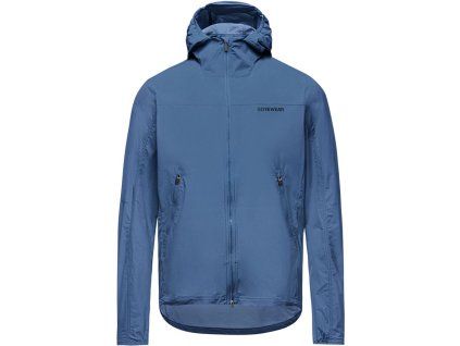 283410 gore fernflow hooded windbreaker mens cargo blue xl