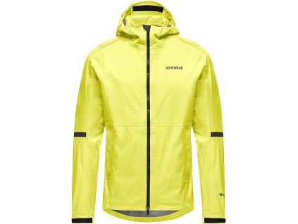 285243 gore lupra 2 0 gore tex hooded jacket mens lime yellow l