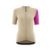 MAVIC DÁMSKÝ DRES S KRÁTKÝM RUKÁVEM ESSENTIAL WHITE PEPPER/FUCHSIA S (Veľkosť S)