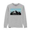 PEATY'S PUBWEAR TRIKO S DLOUHÝM RUKÁVEM 3 PEAKS SUNRISE / HEATHER GREY M (Veľkosť M)