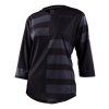 TLD DÁMSKÝ DRES S 3/4 RUKÁVEM MISCHIEF SPLIT STRIPE BLACK XS (Veľkosť XS)
