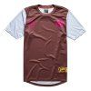 TLD DĚTSKÝ DRES S KRÁTKYM RUKÁVEM FLOWLINE FLIPPED CHOCOLATE L (Veľkosť L)