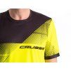 Crussis Športové tričko pánske krátky rukáv čierno-žltá farba (Veľkosť S)