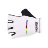 Rukavice SANTINI UCI World Champion White - XL (Veľkosť 3XL)